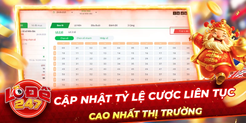 Giới Thiệu 3 Cập nhật tỷ lệ cược liên tục, cao nhất thị trường